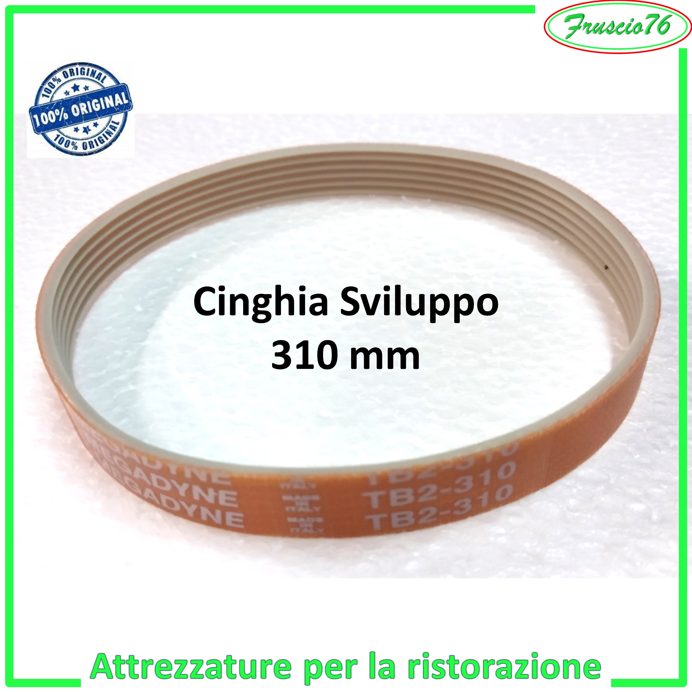 Cinghia TB2 310 per Affettatrice RGV Lady Lucy Lusso Luxury 195 20 22 25 RICAMBI